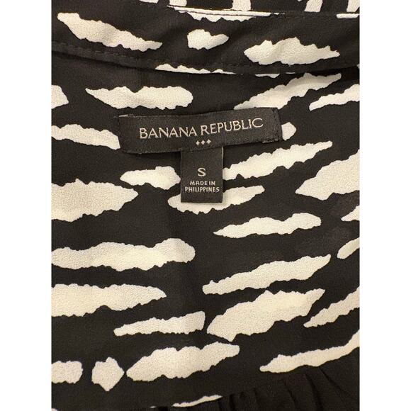 BANANA REPUBLIC Shirt Dress | Cheetah Animal Print Lined Long Sleeve | SMALL - Picture 5 of 6